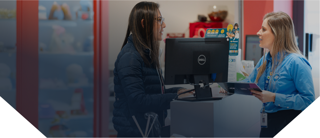 Cliente no caixa
